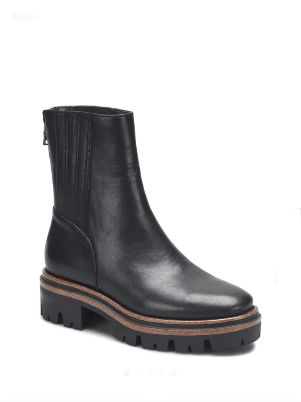 NWOT Korks Vivi Lug Boots